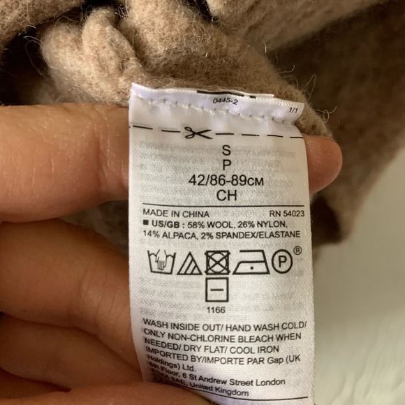 BANANA REPUBLIC wool&alpaca sweater with waist tie - Picture 4 of 4